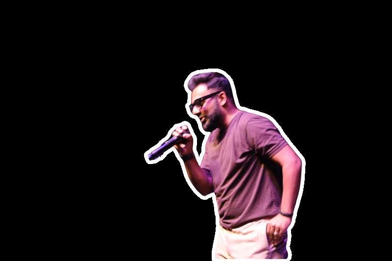 Spoken word performer at Spill The Word Fest